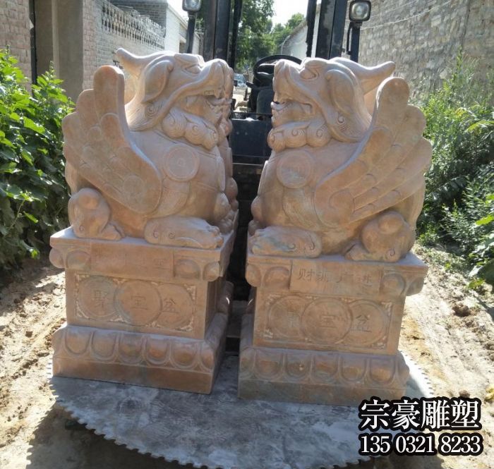 庭院小區(qū)門口創(chuàng)意鎮(zhèn)宅辟邪石雕貔貅雕塑 庭院小區(qū)門口創(chuàng)意鎮(zhèn)宅辟邪石雕貔貅雕塑